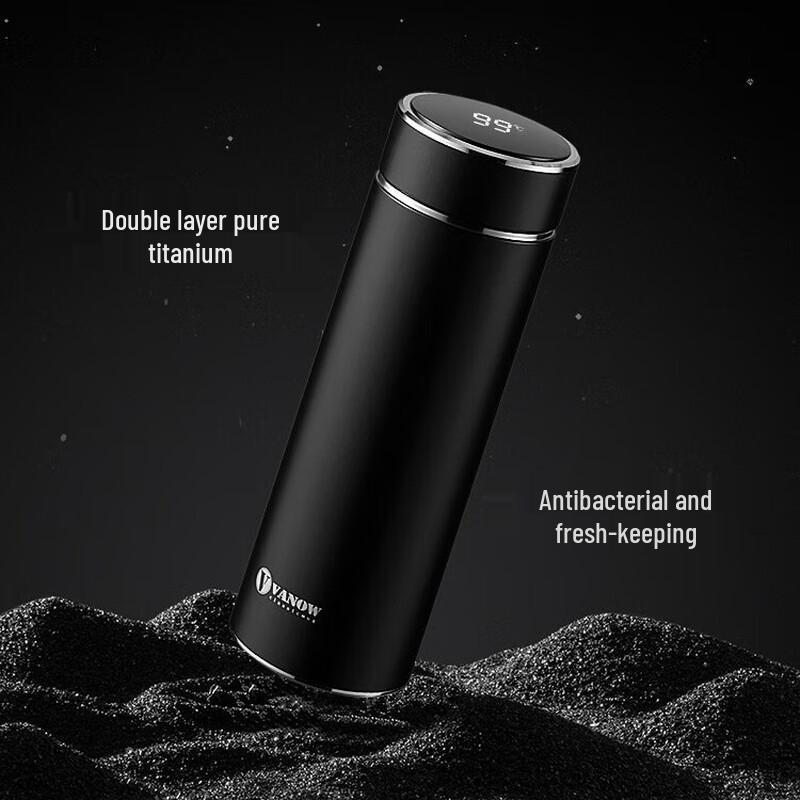 Vanow Smart Pure Titanium Insulated Tea Bottle