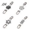 Vintage Clothing Fasteners 4Pcs Sweater Clips for Women Girls, Retro Floral Cardigan Clips, Elegant Scarf Clasps Shawl Clip, Waist Cincher Loose Tops,