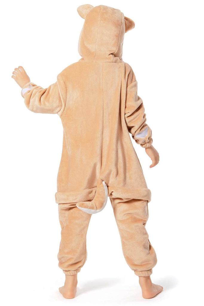 OLAOLA Shiba Inu Kigurumi Pajamas for Animal Fluffy and Warm for Indoor Cold Winter Cute Size M Kids, Costume, Use, Protection, Pajamas, Flannel,