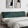 Back Cushion Dark Green 200 x 50 cm Cord Fabric