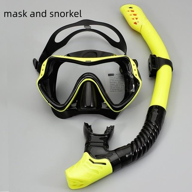 Professionelle Tauchmaske Schnorchelset Outdoor Tauchtrainingsausrüstung Silikon Tauchbrille Atemrohr Neu