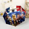 Mbappe Personalized Name Umbrella Compact Travel Automatic Umbrella Folding Umbrella with 8 Ribs Compact Design All-Season Travel Fashionable