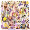 10/30/50pcs Cute Rapunzel Anime Stickers Tangled Cartoon Graffiti Decals Stationery Suitcase Phone Decoration Sticker Toy