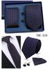 Men's Black Striped 3-Piece Gift Set: Hand-Tied 8cm Tie with Pocket Square & Cufflinks
