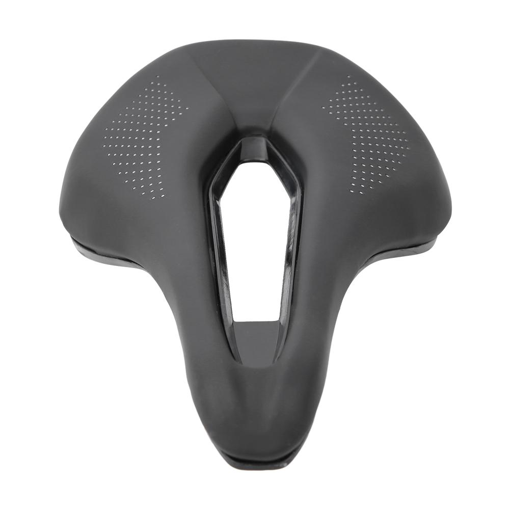 PU Black Road Mountain Bike Bicycle Soft Hollow Cycling Saddle Cushion Pad Seat