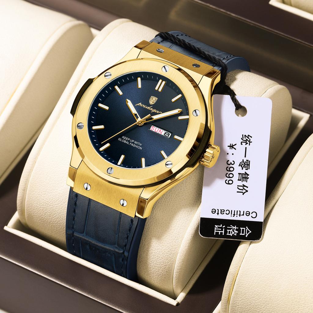 Men'S Watch Waterproof Luxury Casual Quartz Watch