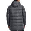 Under Armour Solid Mid-Length Hooded Down Jacket Men Outerwear Grey 1373663-012