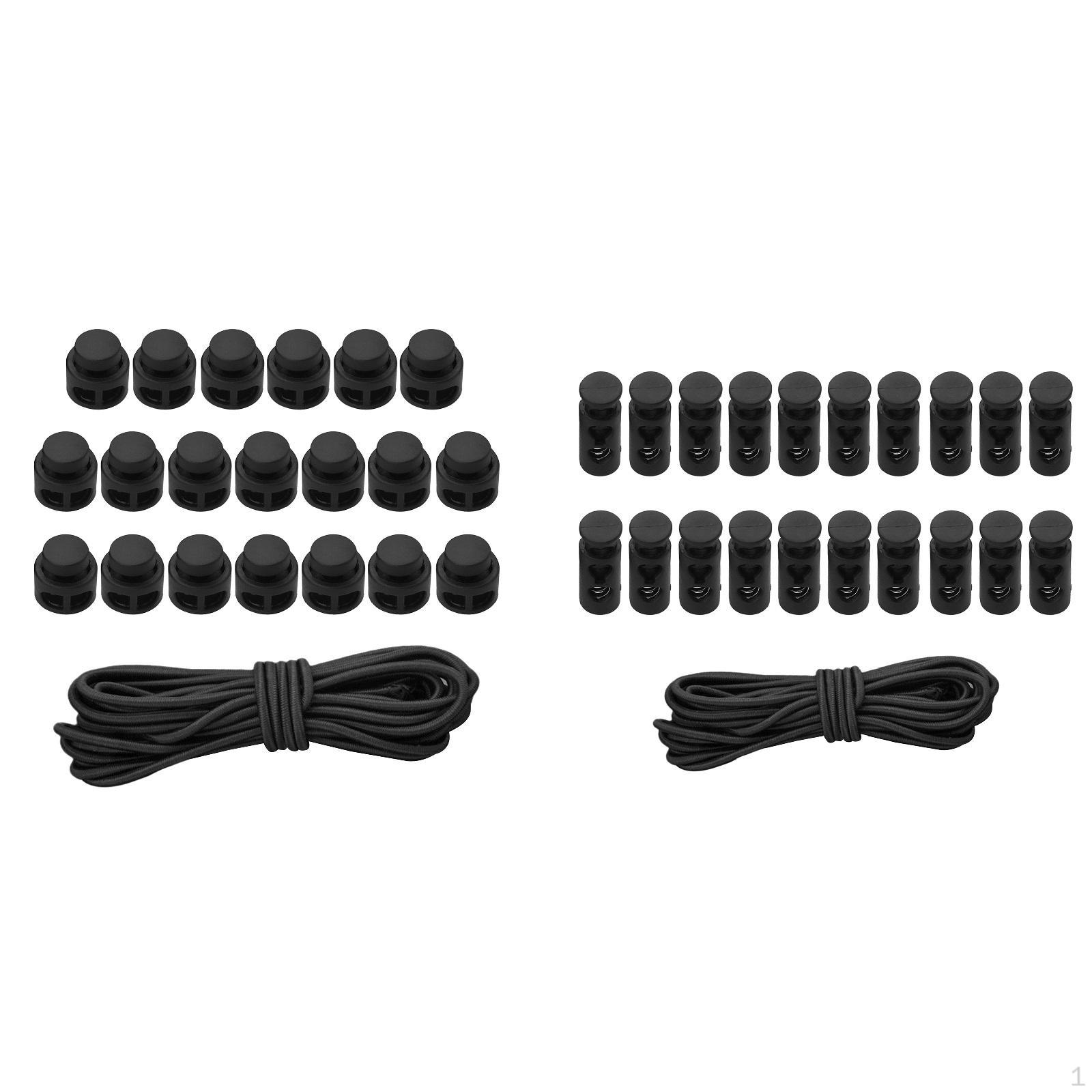 

Шнур запирает эластичный стопор для сумок для одежды длиной 10 футов