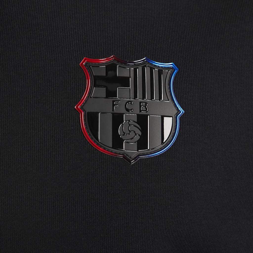 Nike FCDri Fit Barcelona Standardausgabe Auswärts-Sweatshirt Herren Schwarz/Schwarz FQ3216-010