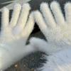 New Snow Ball Warm Gloves Thicken Stretch Mittens Korean Style Cartoon Skiing Gloves Winter