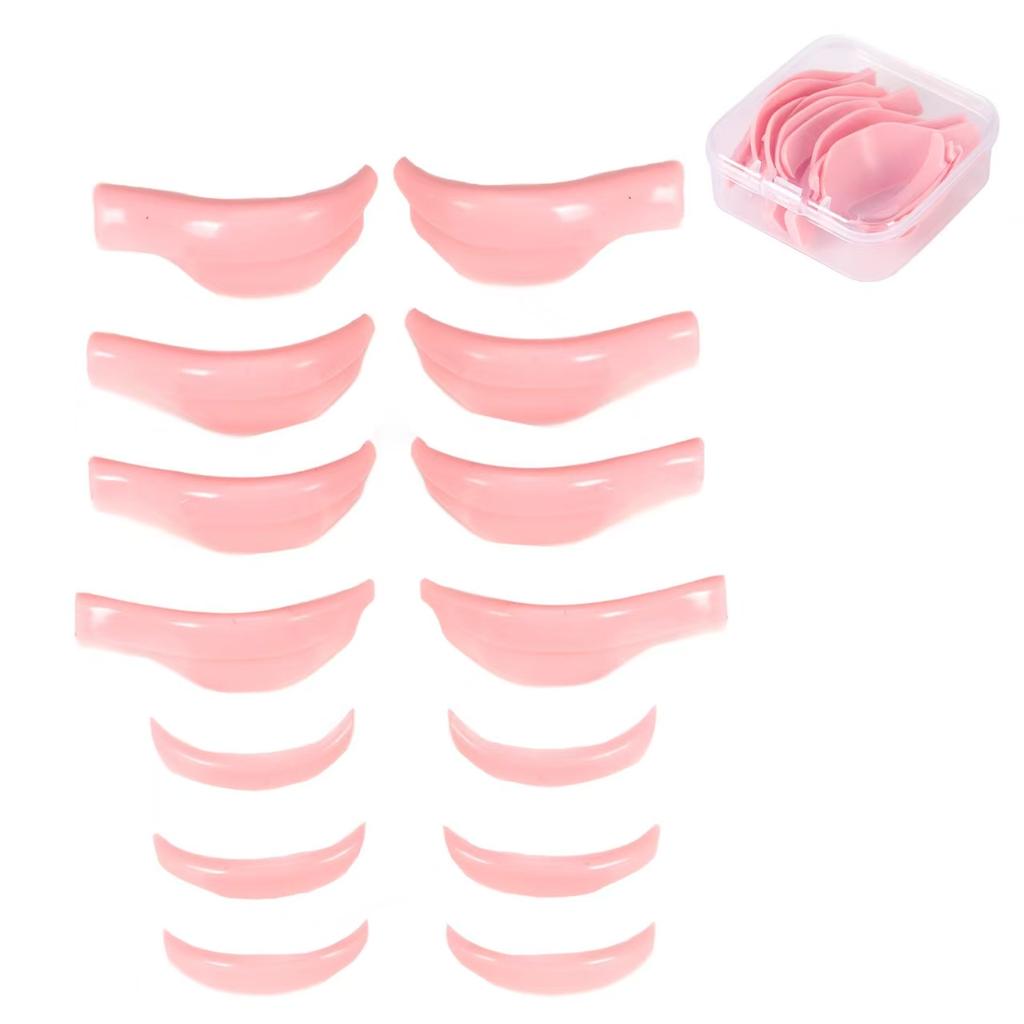 Wholesale  Eyelash Perming Pads 7Pairs Silicone Eyelashes Perming Curler Reusable Lash Lift Shield Pads Eyelash Lifting Tools
