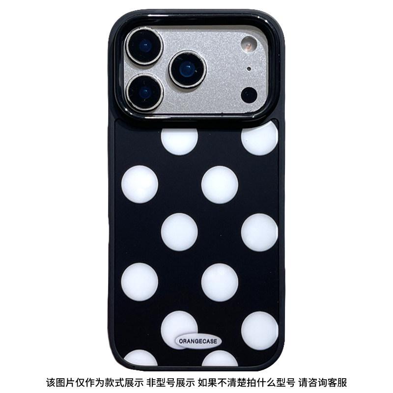 

Korean Style Polka Dot Contrast Color Case for iPhone 7 Pro Max/6 Pro iPhone 17 Pro Max