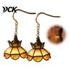 Lightweight Earrings for Sensitive Ears 1 Pair LED Light Up Women, Vintage Ceiling Minimalist Alloy Women Lamp Shaped Dangle Drop, Jewelry Gifts
