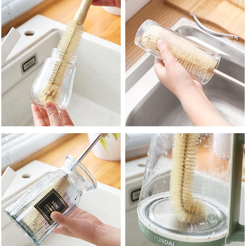 1pc Long Handle Toe Cleaner Brush, Reusable Cleaning Tool Easy-Grip with Hanging Hole Design