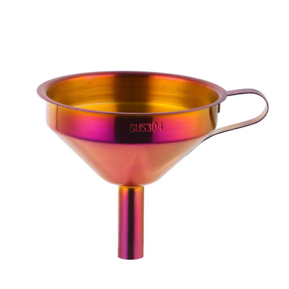 Anti-slip Handle Stainless Steel Funnels Funnel for Filling Small Bottles  Kitchen Gadgets