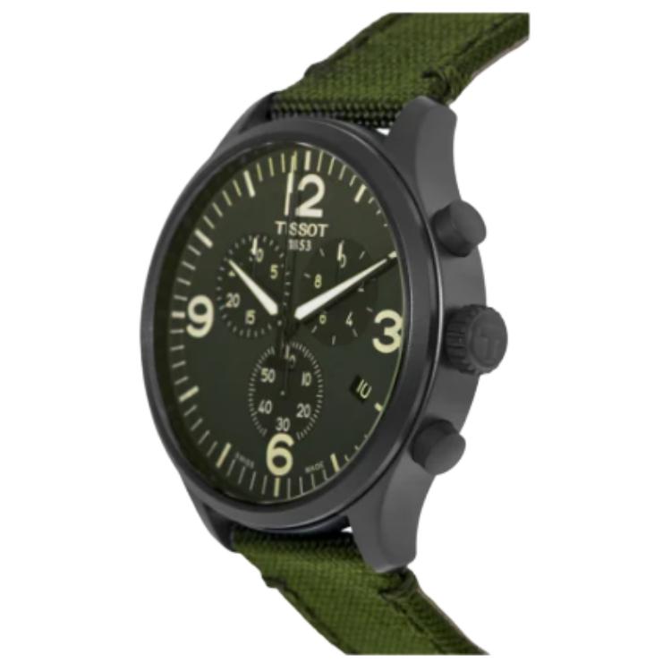 Tissot Soko Kollektion Quarzwerk 100m Wasserdichtigkeit Herrenuhren Uhr 45mm Grünes Zifferblatt T116.617.37.097.00