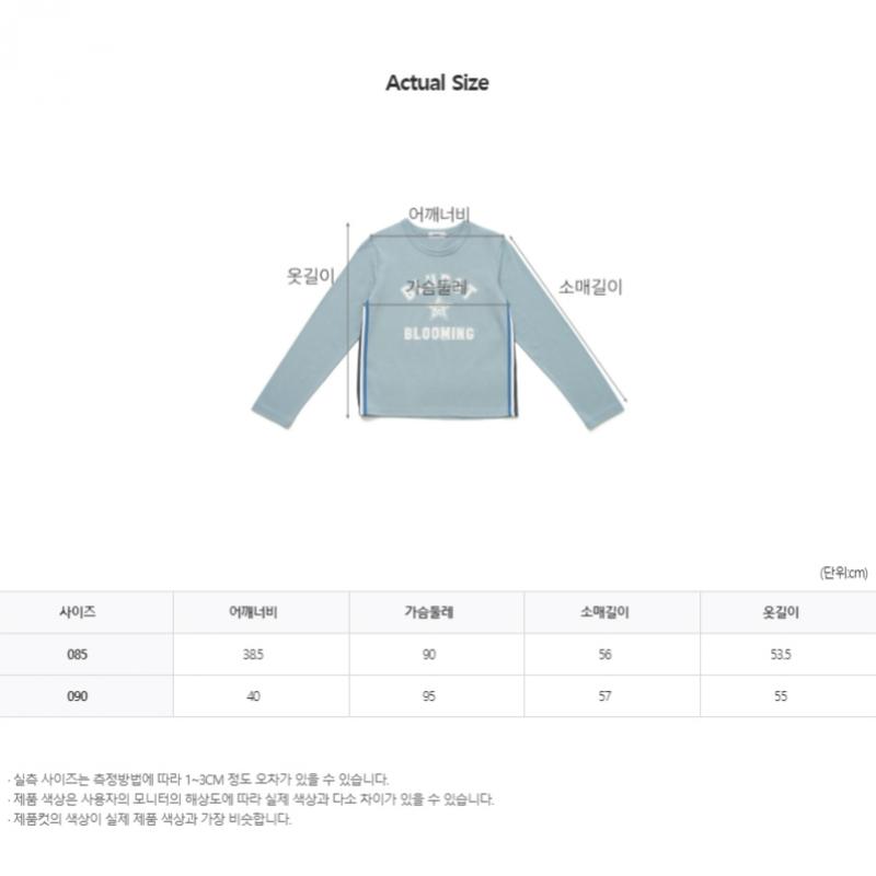 Blu DoT Long Sleeve Graphic PrinT T shirT Sb
