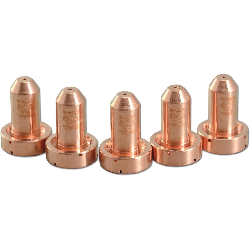 RIVERWELD Plasma Tips 9-8210 60A Cutting Fit Thermal Dynamics SL60 SL100 Plasma Cutter Torch Consumables Parts Pack of 5