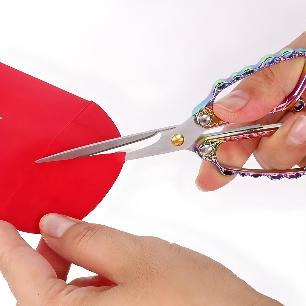 1PC, Retro Sewing Vintage Scissors Embroidery Cross-stitch Scissor Crafting Tool Thread Sewing Tools Halloween Christmas Gifts