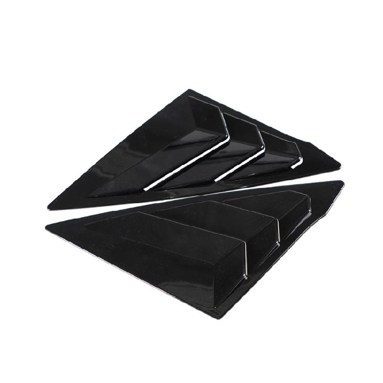 Weather Resistant ABS Automotive Louvers Rear Window Side Vent Shutter Louver Cover Trim Car Accessories