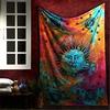 Sun Moon Mystic Symbol Wall Tapestry Celestial Witchy Gothic Astrology Room Home Decor Boho Style Soft Durable Cozy Gift