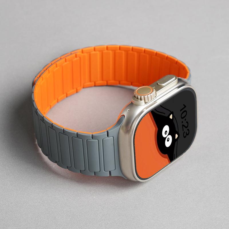 Strap for Apple Watch 10 Band 44mm 40mm 49mm 45mm 41mm 46mm Magnetic Silicone Loop Bracelet iWatch Series 11 9 8 7 6 Se Ultra2 3