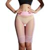 Sexy seamless crotch stockings panties women's ultra-thin . mask delicate invisible transparent deep crotch stockings lace panties