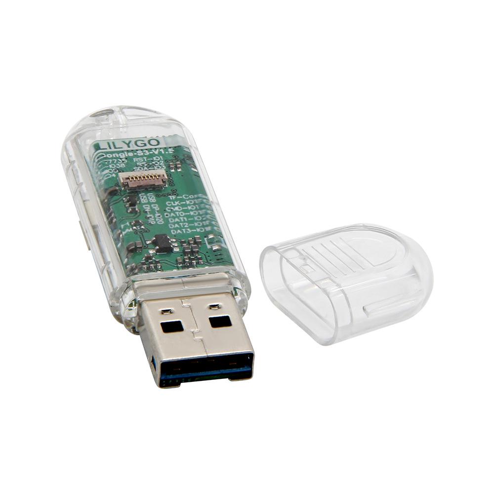 Placă de dezvoltare LILYGO® T-Dongle-S3 cu LCD de 0,96", WiFi, Bluetooth și suport pentru card TF
