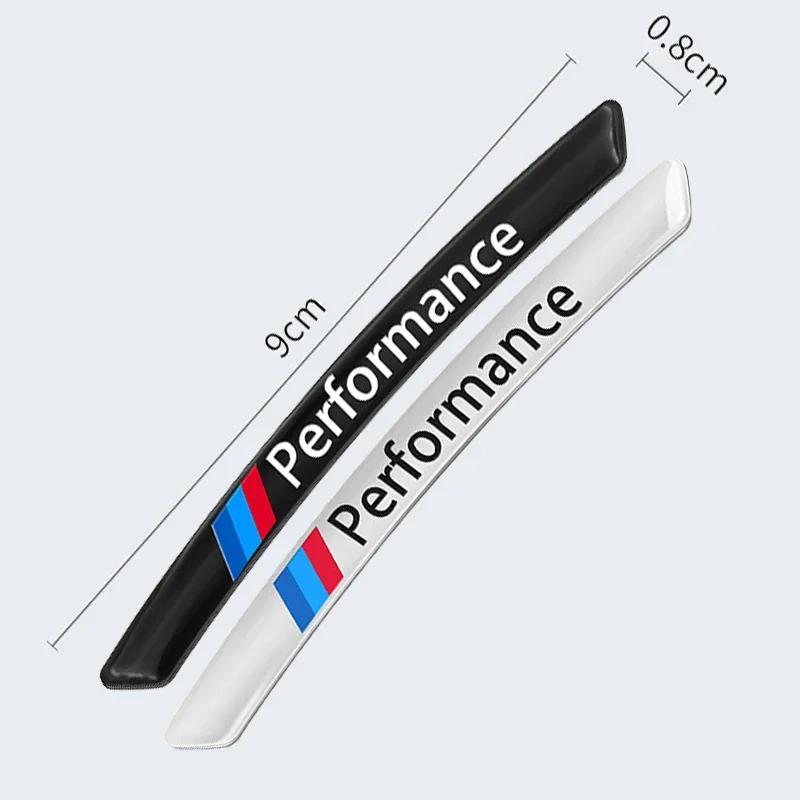 ·4Pcs Aluminium Car Wheel Hub Styling Stickers Decoration Strip For BMW M Power Performance F10 F31 E36 E39 E87 E90 X3 X5