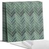 Self-Adhesive Vinyl Printed Tiles Herringbone 3D Pattern 4X50X50 Cm