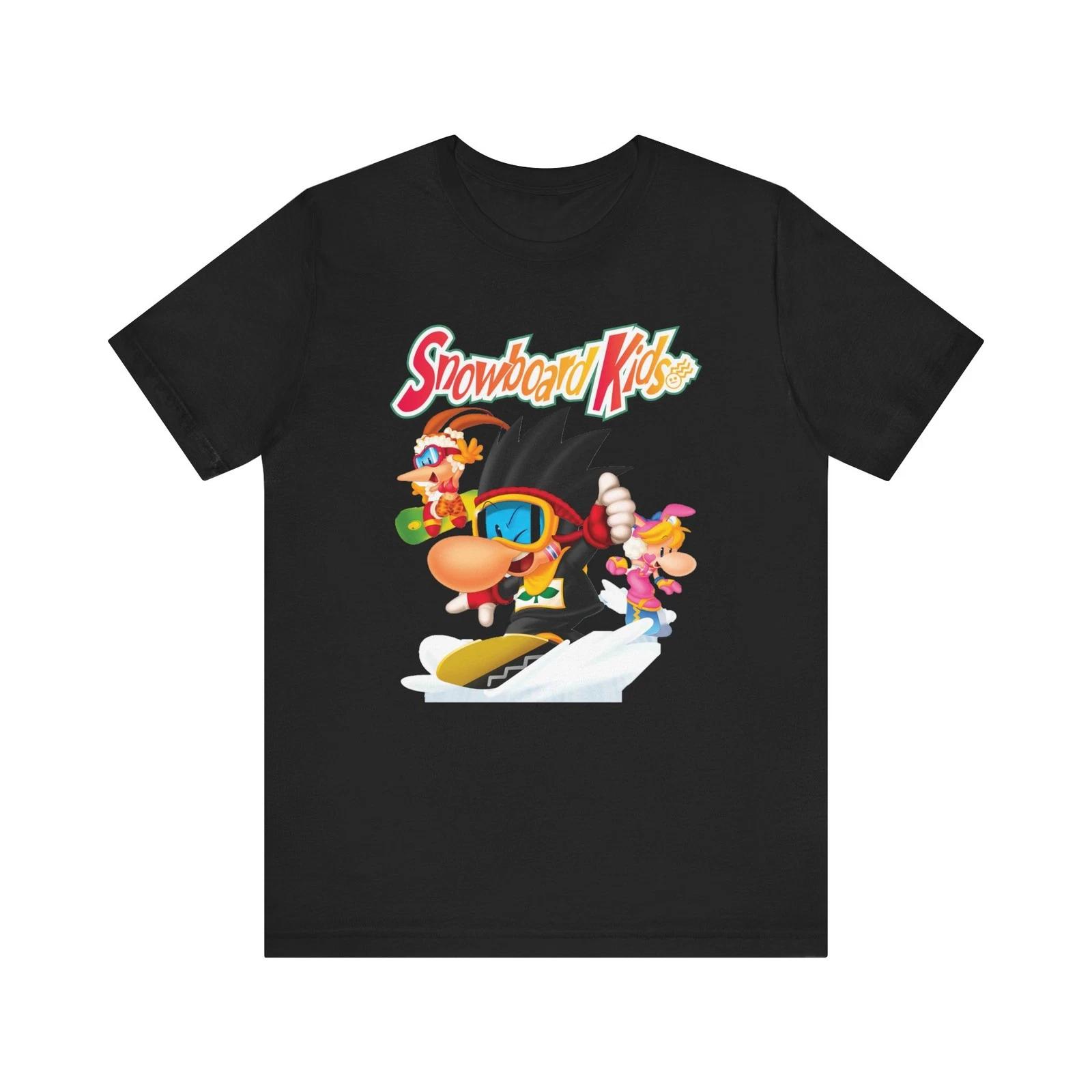 Snowboard N64 Retro Style Cover Art Unisex Jersey Short Sleeve Tee S
