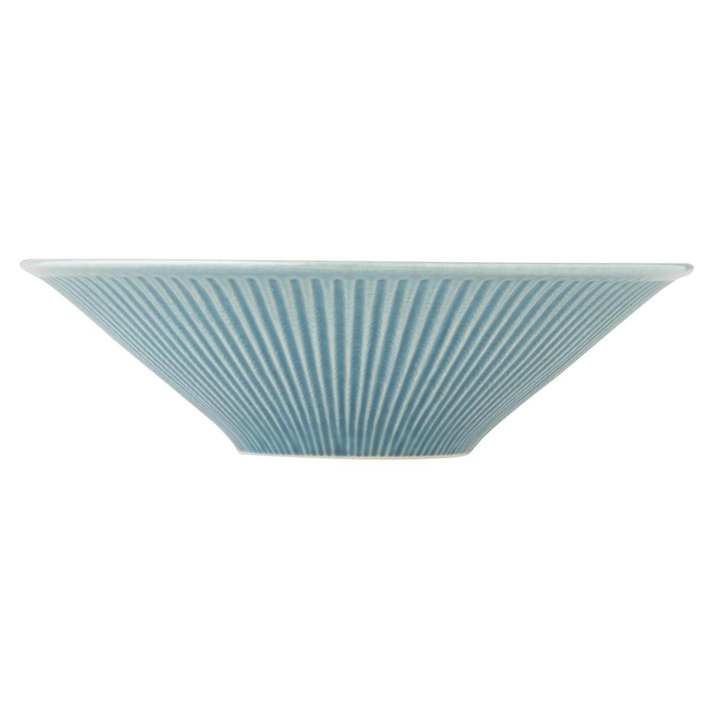 TOKI1919 MINOYAKI Turkish Glazed Japanese Cuisine Traditional Shinogi Carving Deep Mino 19 x 6 Suitable for Japanese and Ryokan Microwave and