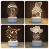 Lamp Acrylic 3d Usb Led Night Lights Xmas Christmas Birthday Gifts Decorations