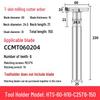 CNC T-Slot Milling Cutter with HTS Three-Sided Blade, Shank Thickness: 6, 8, 10, 12 Mm