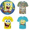 Cute 3d Spongebob Squarepants Cartoon T-shirt For Boys And Girls
