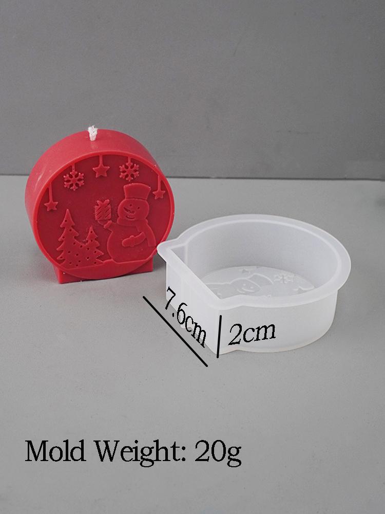 

1 шт. DIY рождественский хрустальный шар силиконовая форма круглая ароматизированная свеча рельефная рождественская елка снеговик лось праздничный декор ремесло подарок