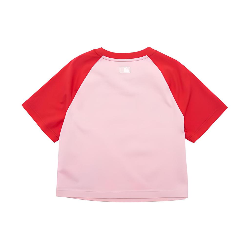 New MLB Raglan Sleeve T Shirt Women's Light Pink 3FTSV1343-43PKL