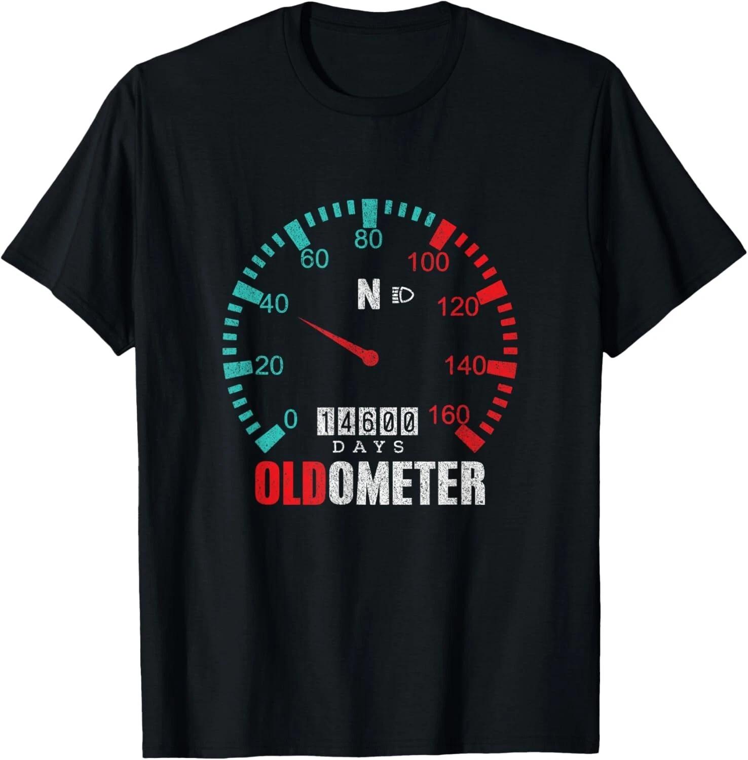40th Birthday Shirt 14600 Days Oldometer 40 Years Old Men Gift Unisex T-Shirt 4XL