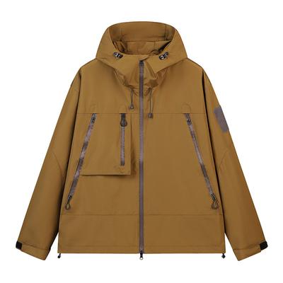 Spring and Autumn Men's Youth Mountain Waterproof Camping Jacket Functional Outdoor Japan and Korea Quick-drying Hooded Multi-Bag Jacket