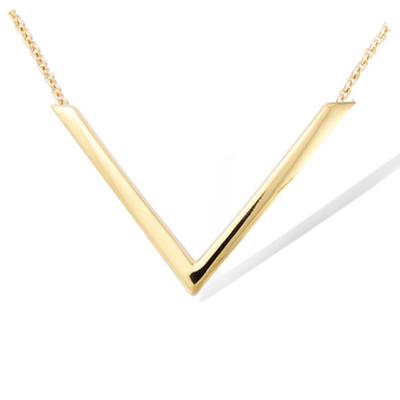 [R4230] - Gold Plated 'Cleopatra' Necklace - 30x20 Mm