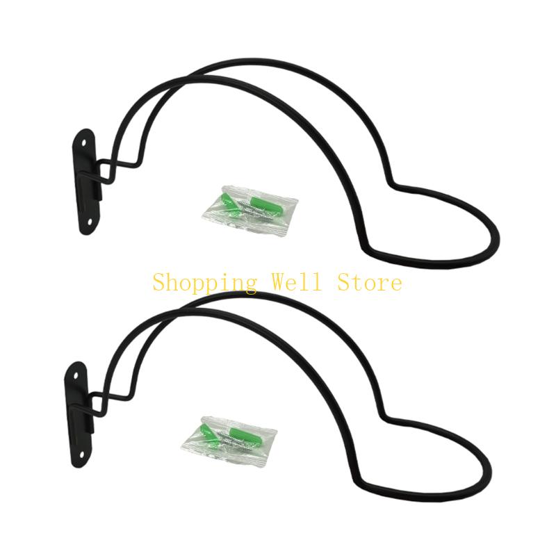 

KX4B 2 Pieces Wall Mount Helmet Organizers Iron Materials Multifunctional Storage for Sports Accessories Indoor Use China Mainland