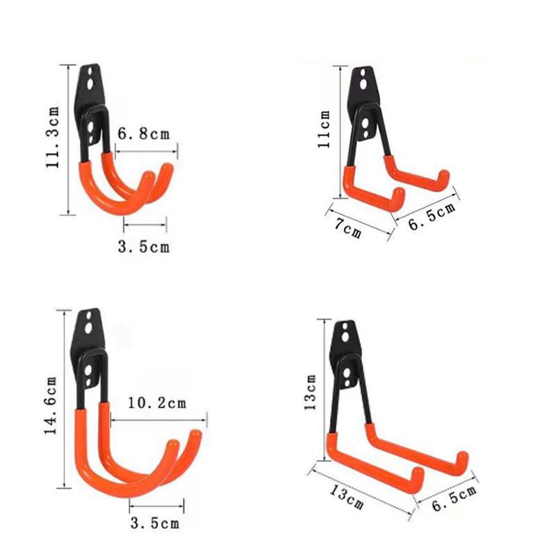 Bicycle Garage Heavy Storage Hook Warehouse Hardware Strong Load-Bearing Small/Medium Square Hook Tool Storage Wall Metal Hook