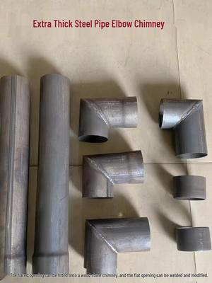 Verdickter Stahlbogen für Holzofen Rauchabzug Bogenrohr Umwandlung
