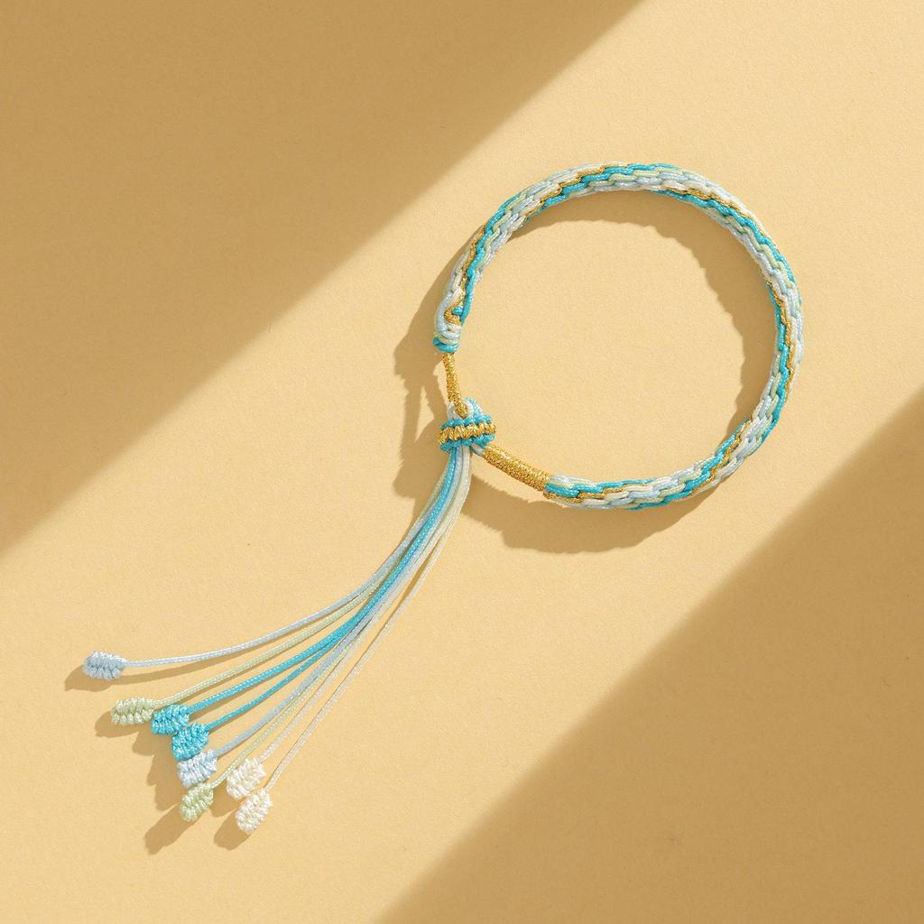 Dragon Boat Festival Tassel Pendant: Five-Color Pink Zongzi String with Gourd for Peace and Health