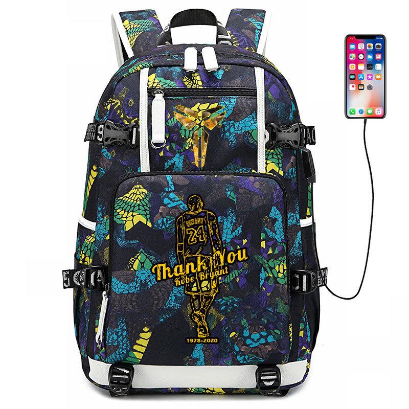 

Спортивная сумка для баскетбола Памятное издание Кобе №. 24 Рюкзак Школьная сумка Рюкзаки для старшеклассников Мужские и женские рюкзаки Сумка для баскетбола 36-55L