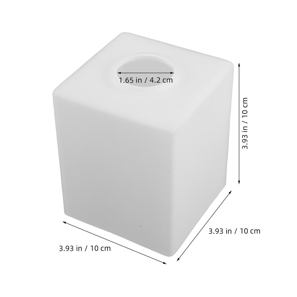 100Mm Glass Lampshade Square Replacement Ceiling Lamp Shade Pendant Light Cover Dining Bedroom Glass Light Shade