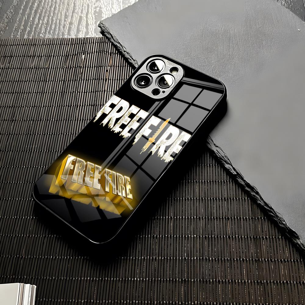 Free Fire Game Phone Case For Iphone 16 15 13 12 14 11 Pro Max Mini X Xr Xs 8 7 Birthday Present Puls 6 Glass Funda Cover