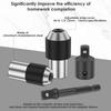 Adjustable Screw Tap Socket 3/8” Square Drive Adjustable Jaws Extractor Tool Socket Adapter Taps Reamer Screw Extractor