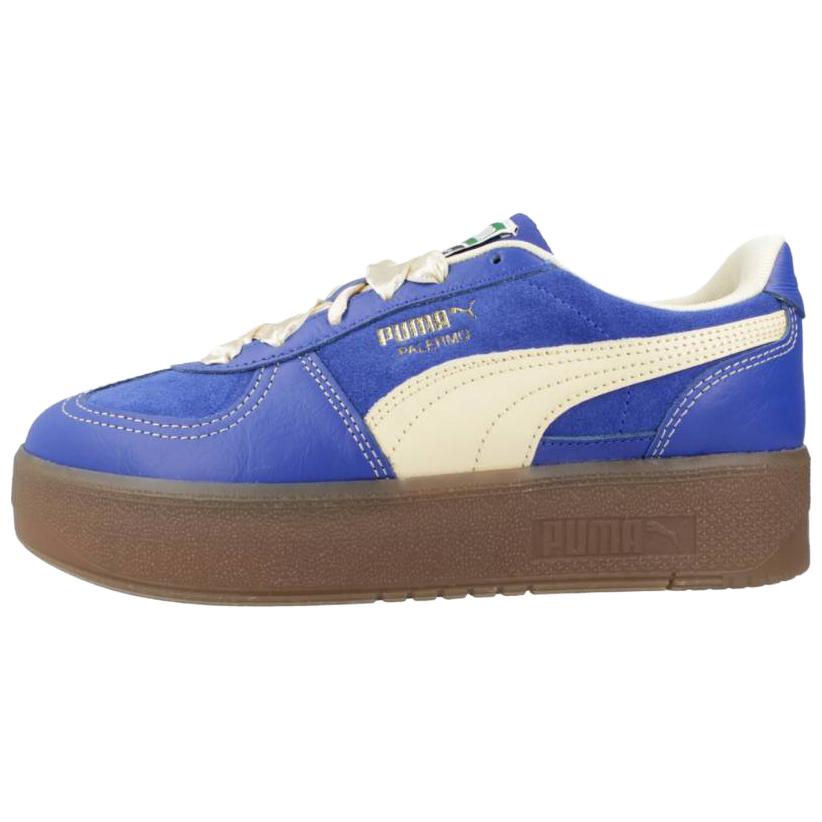 

Puma Palermo Elevata CF Comfortable Versatile Shock Absorbing Durable Low Top Training Shoes Women sneaker Bright-Blue 400452-01 37.5