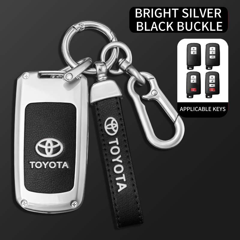 Car Key Case Full Cover Styling Accessories For Toyota RAV4 Highlander Avalon Sequoia Tundra Tacoma 4Runner Land Cruise Prius